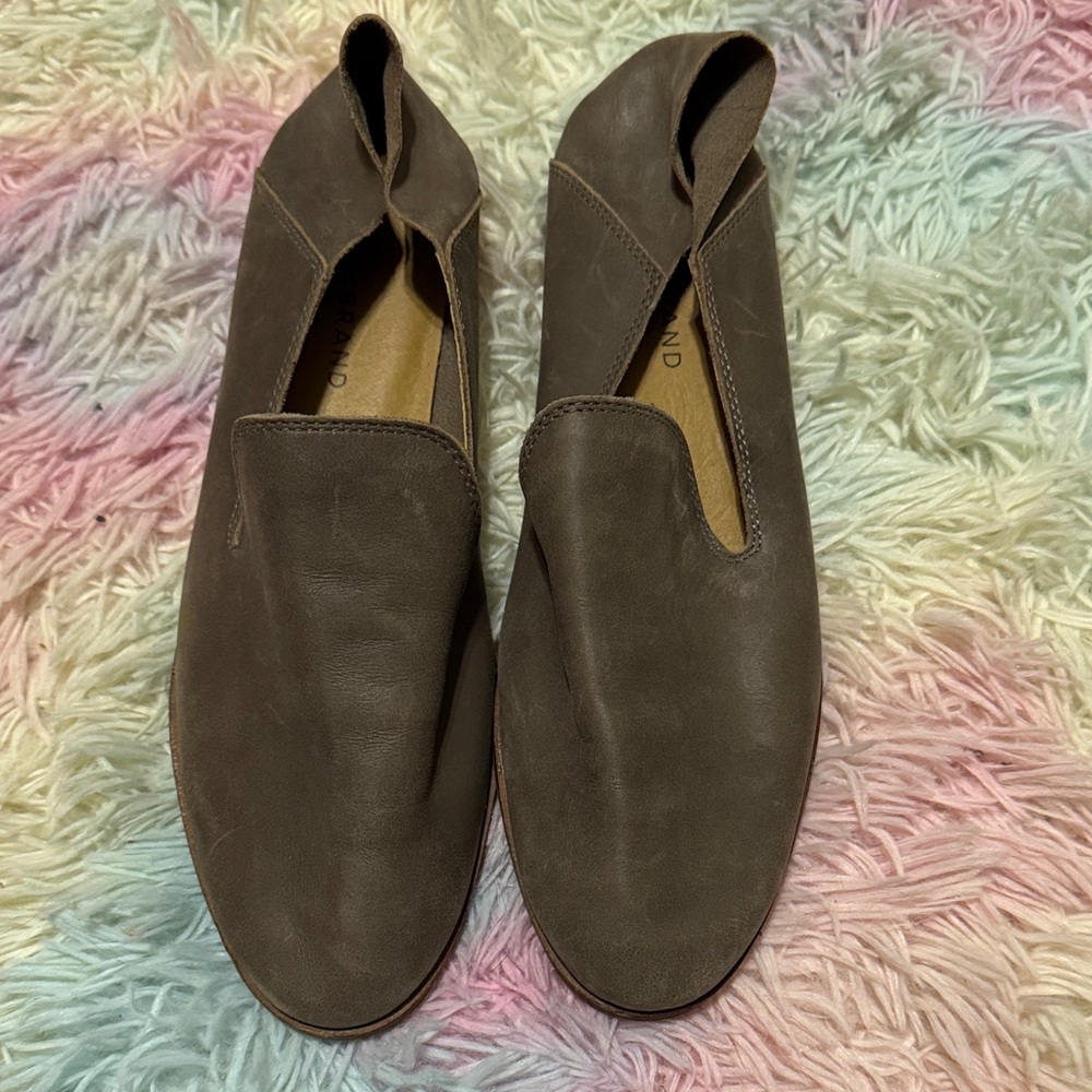 Lucky Brand Leather Slip-On Shoes